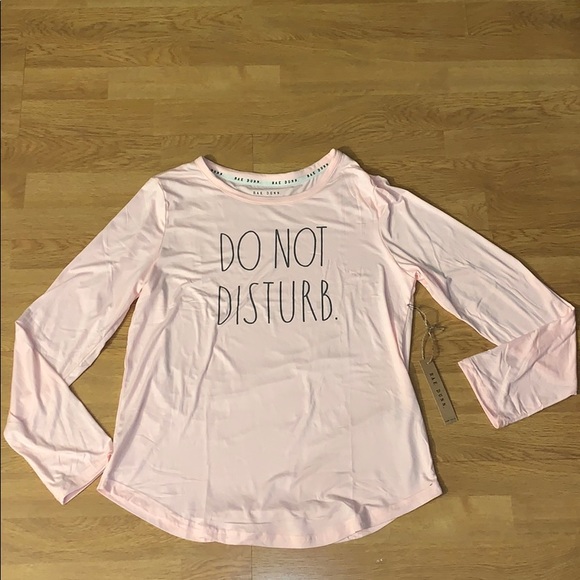 NWT Rae Dunn "Do Not Disturb", 2 Piece Pajama Set - Picture 2 of 9